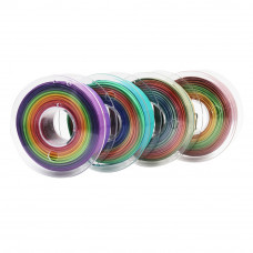 1.75mm PLA / SILK Rainbow Filament Set 1kg/2.2Lbs (4 pcs, each 250g/0.55Lbs )  for 3D Printer 3D Printer Filament